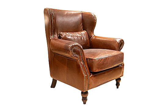 890 DERI BERJER ESKITILMIS KAHVE 90x80x95cm 611DB - 2