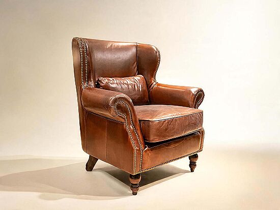 890 DERI BERJER ESKITILMIS KAHVE 90x80x95cm 611DB - 2