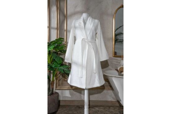 ADOSSE S/M BEDEN BORNOZ ECRU - 1