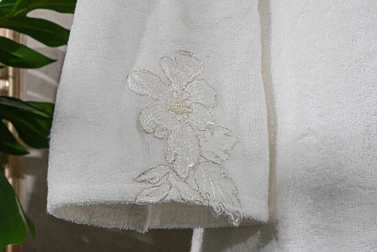 ADOSSE S/M BEDEN BORNOZ ECRU - 3