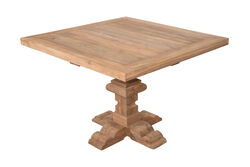 AGRON YEMEK MASASI KARE TEAK 110x110x78cm - Thumbnail