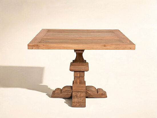 AGRON YEMEK MASASI KARE TEAK 110x110x78cm - 1