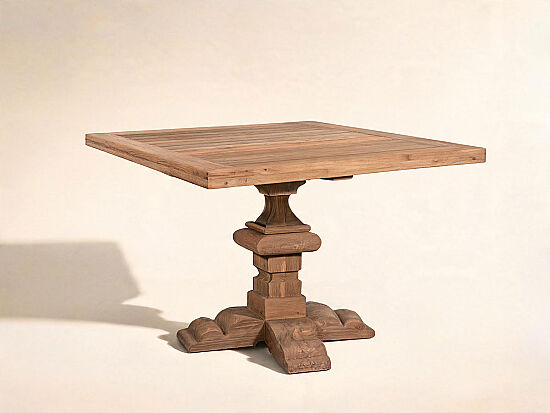 AGRON YEMEK MASASI KARE TEAK 110x110x78cm - 2