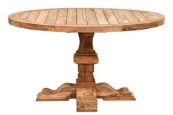 KERVAN - AGRON YUVARLAK YEMEK MASASI TEAK 140x78cm