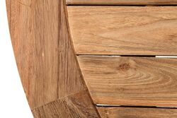 AGRON YUVARLAK YEMEK MASASI TEAK 140x78cm - Thumbnail