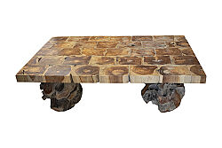AHŞAP DİKDÖRTGEN SEHPA 100x160x50cm - 3
