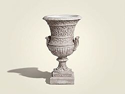 AJURLU KUPA VAZO KREM 30x48 - KERVAN
