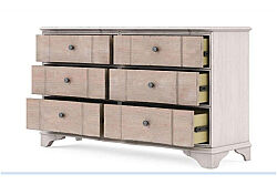 ALCOVE DRESSUAR KREM-KAHVE 6 ÇEKMECE 51x174x96.52cm 321130-2801 - 3