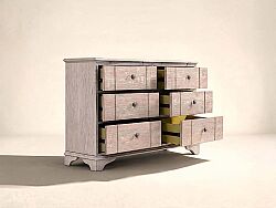 ALCOVE DRESSUAR KREM-KAHVE 6 ÇEKMECE 51x174x96.52cm 321130-2801 - 3