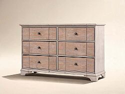 ALCOVE DRESSUAR KREM-KAHVE 6 ÇEKMECE 51x174x96.52cm 321130-2801 - 2