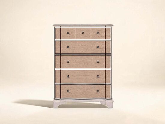 ALCOVE ŞİFONYER KREM-KAHVE 5 ÇEKMECE 51x107x147cm 321150-2801 - 1