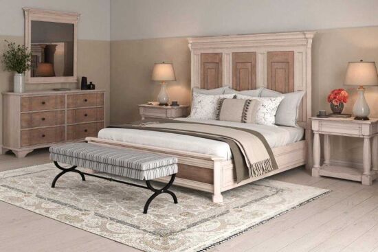 ALCOVE YATAK+ 2 KOM.KREM-KAHVE 180x236x183cm 321135-2801FB-HB-RS-321141-2817 - 6