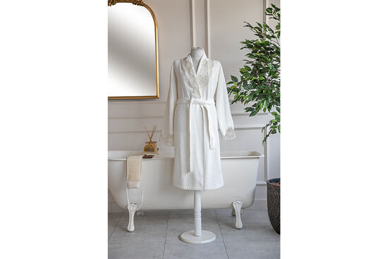 ALMES BORNOZ KREM-GOLD S/M BEDEN