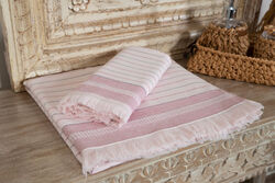 KERVAN - ALORI PESTAMAL HAVLU SET 2 PRC BORDO (50X80 + 70X140)