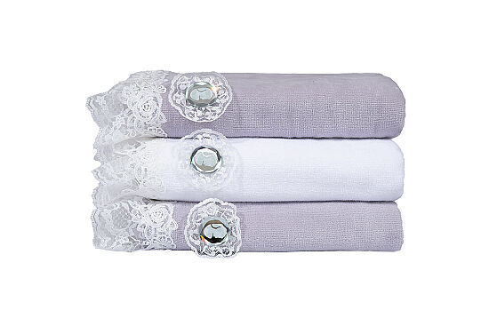 ANİTA 3 PRÇ KUTULU HAVLU SET - 2