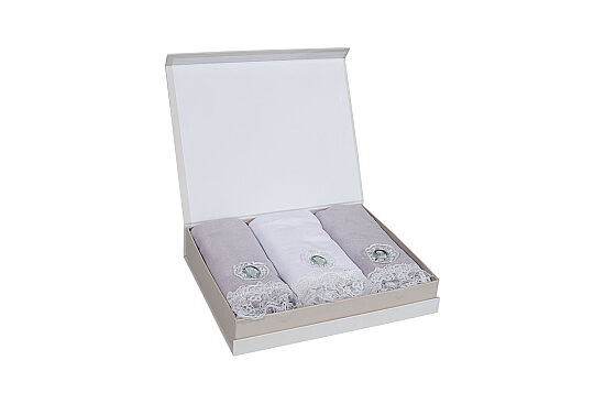 ANİTA 3 PRÇ KUTULU HAVLU SET - 7