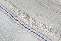 ANTONİN-2 NEVRESİM TAKIMI 200X220 4 PRC ECRU-MAVİ - 6