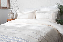 ANTONİN-2 NEVRESİM TAKIMI 240X220 4 PRC ECRU-MAVİ - 3