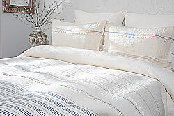 ANTONİN NEVRESİM TAKIMI 240X220 4 PRC ECRU-MAVİ - 2