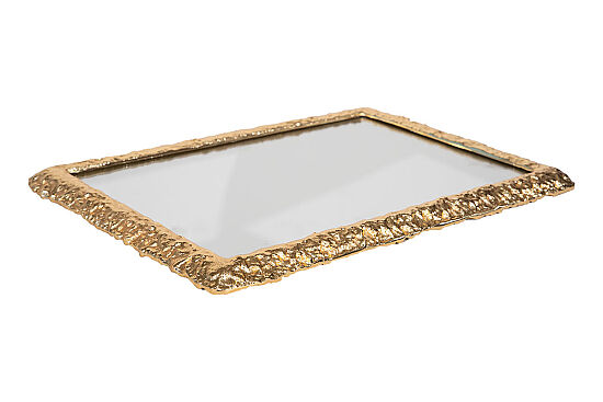ANYMOON Aynalı Dikdörtgen Tepsi -B 49x35x3 CM SB-16705 - 3