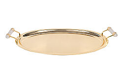 ANYMOON Oval Tepsi ( Altın ) 50x28x5 CM SB-17470-M-GL - 2