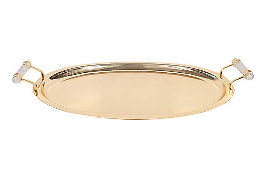 ANYMOON Oval Tepsi ( Altın ) 50x28x5 CM SB-17470-M-GL - 2