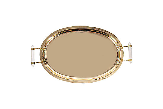 ANYMOON Oval Tepsi ( Altın ) 50x28x5 CM SB-17470-M-GL - 3