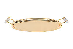 ANYMOON Oval Tepsi Küçük ( Altın) 31x17x4 CM SB-17470-S-GL - 2