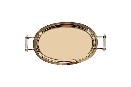 ANYMOON Oval Tepsi Küçük ( Altın) 31x17x4 CM SB-17470-S-GL - 3