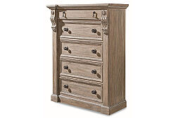 ARCH SALVAGE ŞİFONYER 5 ÇEKMECE KAHVE 51x116x148cm 233150-2802 - 2