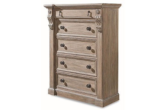 ARCH SALVAGE ŞİFONYER 5 ÇEKMECE KAHVE 51x116x148cm 233150-2802 - 2