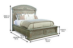 ARCH SALVAGE YATAK+2 KOM.256x191x208cm 233155-2802FB-HB-RS-233142-2802 - 2