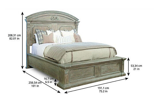 ARCH SALVAGE YATAK+2 KOM.256x191x208cm 233155-2802FB-HB-RS-233142-2802 - 2