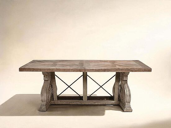 ARCH SALVAGE YEMEK MASASI AÇILIR KAHVE 116,80x280x(345)x76cm 233221-2802TP-BS - 2