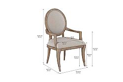 ARCHİTRAVE KOLLU SANDALYE KAHVE 64.77x60.33x102.87cm 277203-2608 - 4