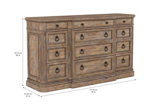 ARCHİTRAVE ŞİFONYER 12 ÇEKMECE KAHVE 53x178x101cm 277131-2608 - 6