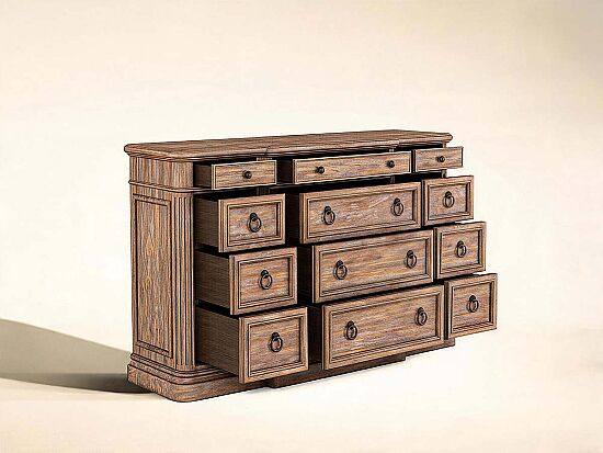 ARCHİTRAVE ŞİFONYER 12 ÇEKMECE KAHVE 53x178x101cm 277131-2608 - 3