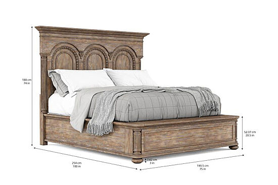 ARCHİTRAVE YATAK KAHVE 231x254x193cm 277136-2608FB-HB-RS - 8