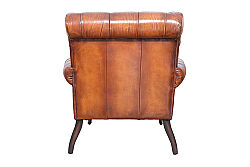 AUSTIN TEKLİ KOLTUK DERİ KAHVE 101x92x92cm C0201B-1D B102 - 5