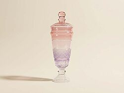 AYAKLI KAPAKLI VAZO BUYUK MOR PEMBE 13,5x39cm - KERVAN