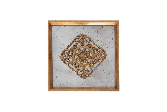 AYNA EFEKTLI TABLO GOLD (KARE) 32,5x32,5cm - 1