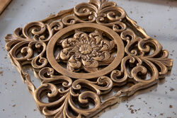 AYNA EFEKTLI TABLO GOLD (KARE) 32,5x32,5cm - 3
