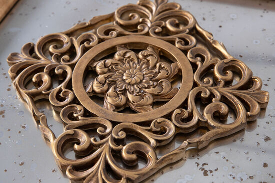 AYNA EFEKTLI TABLO GOLD (KARE) 32,5x32,5cm - 3