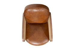 BAHIA KOLLU SANDALYE CAMEL 81x60x80cm C0545-1D B65 CUBA BROWN-W65 RATTAN-39 GOLD İRON - Thumbnail