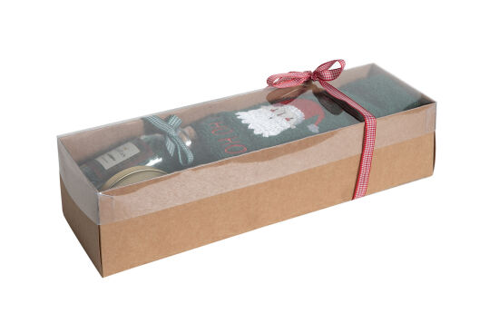 BANYO TUZU/NOEL BABA NAKIŞLI HAVLU 45x70 cm KUTULU SET YEŞİL - 2