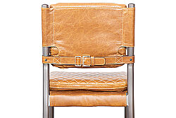 BAR SANDALYESİ DERİ KAHVE 55x49x112cm C0115E-06-1D B65 CUBA BROWN - 5