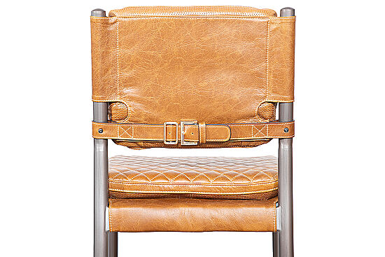 BAR SANDALYESİ DERİ KAHVE 55x49x112cm C0115E-06-1D B65 CUBA BROWN - 5