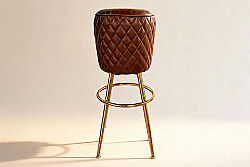 BAR SANDALYESİ KAHVE 46x46x73cm C0309C-01-1D VİNTAGE CİGAR 11 - 2