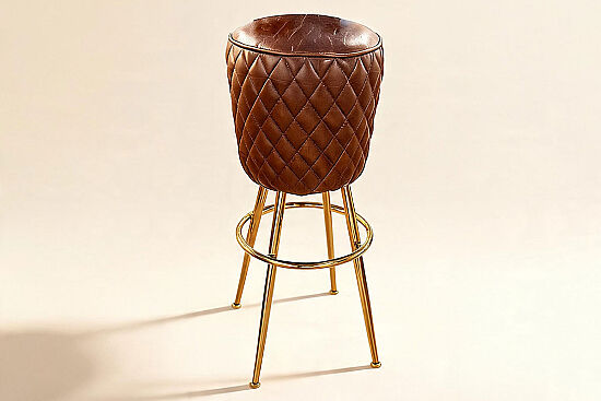 BAR SANDALYESİ KAHVE 46x46x73cm C0309C-01-1D VİNTAGE CİGAR 11 - 1