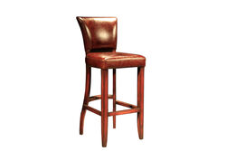 BAR SANDALYE - BAR SANDALYESİ KAHVE 48x58x114cm BY-07 VİNTAGE CİGAR 11